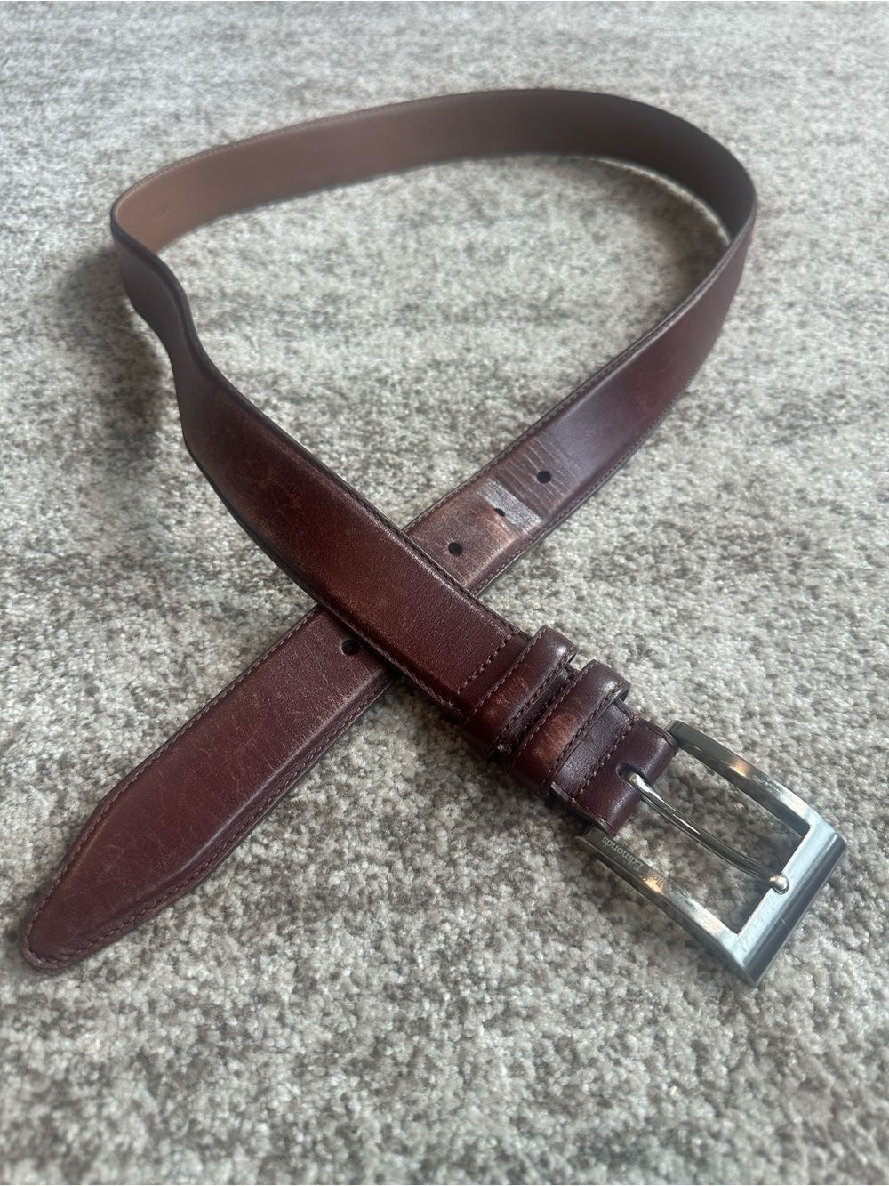 Allen Edmonds Brown Leather Men’s Belt 40